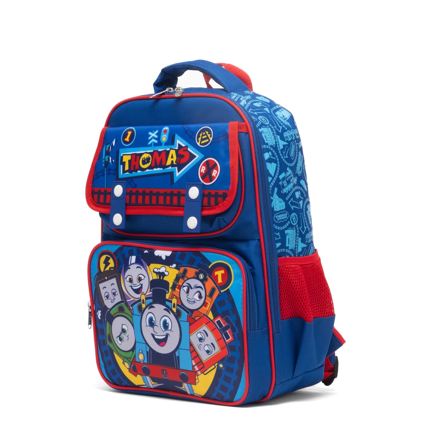 Ruz - Thomas and Friends Large School backpack with Padded Back and Adjustable Straps, Blue, A28253