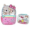 AI ACCESSORY INNOVATIONS Sanrio Hello Kitty Glitter 2 Piece School Travel Backpack Set For Girls With Detachable Insulated Lunch Box