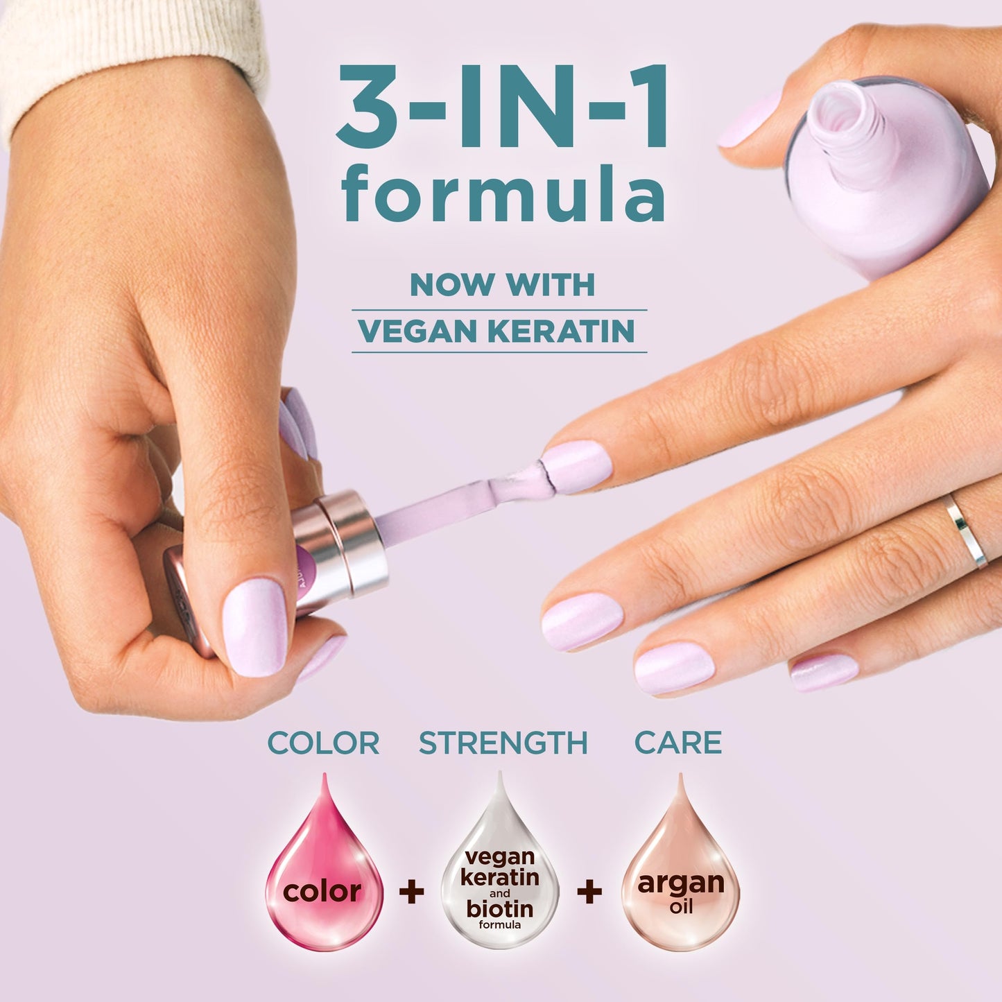 Sally Hansen Color Therapy Scented Nail Polish | Biotin, Argan Oil, Long Lasting, Healthy Nails, Nail Strengthener, Opaque | 458 Zen Re-Treat, Petal Beauty and Personal Care Sally Hansen