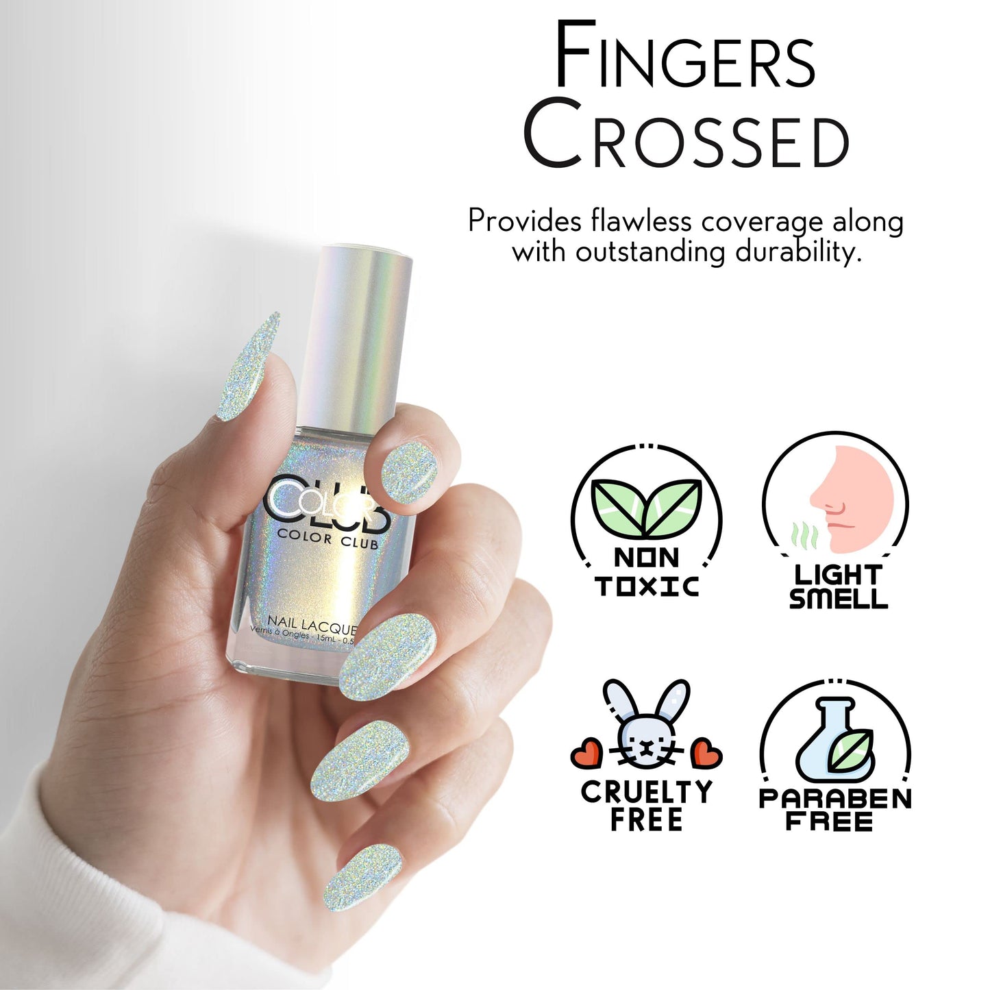 Color Club Halo Hues 2015 Collection 1097 Fingers Crossed Nail Polish Beauty & Personal Care Color Club