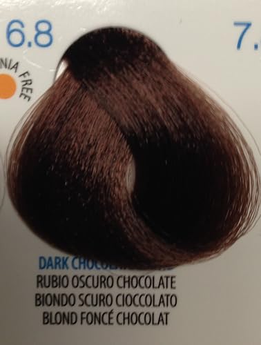 JAS Permanent Hair Color Cream with Vitamin C 3.4 Oz (Jas Color- Dark Chocolate Blond (6.8))