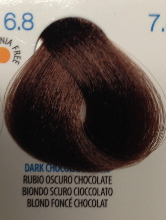 JAS Permanent Hair Color Cream with Vitamin C 3.4 Oz (Jas Color- Dark Chocolate Blond (6.8)) Beauty & Personal Care JAS