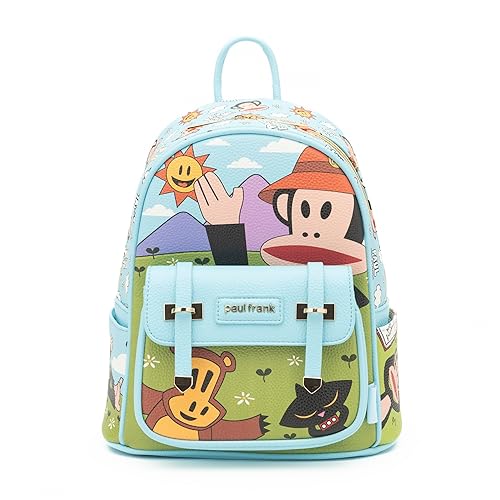 Wondapop - Paul Frank 11"" Vegan Leather Fashion Mini Backpack, Blue