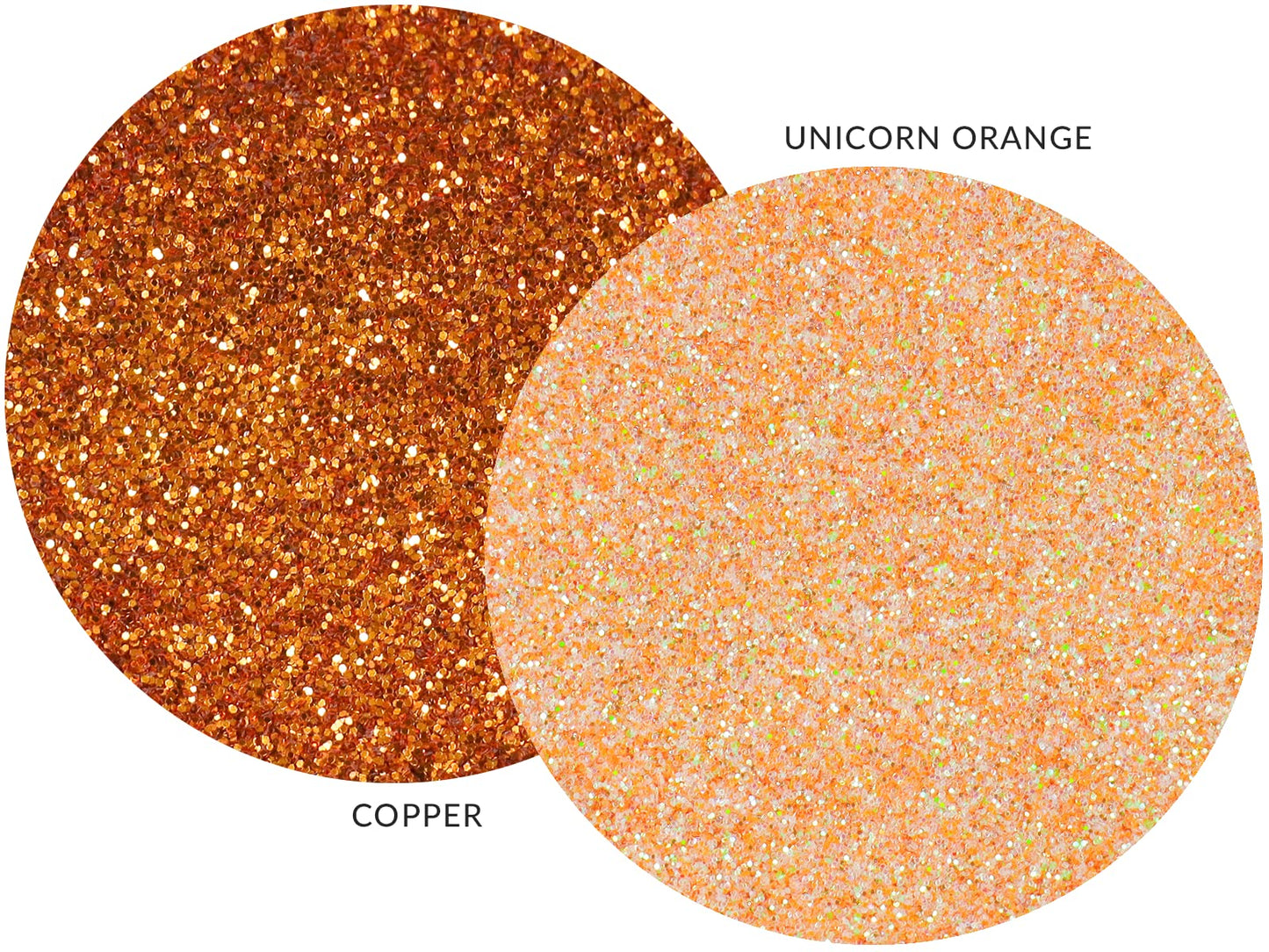 MARBLERS Twinkle Face & Body Glitter Duo [Unicorn Orange & Copper] 0.36oz (10g) | Non-Toxic | Cruelty-Free | Eyeshadow, Nail Polish, Nail Art |