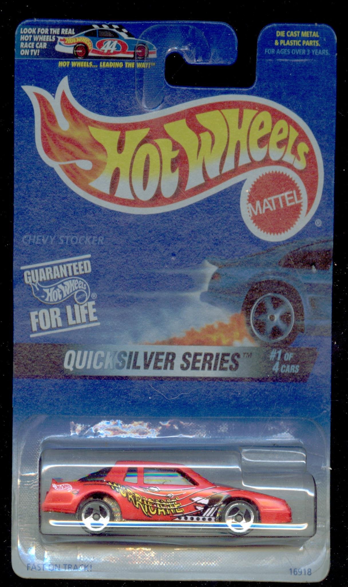 Hot Wheels 1997-545 Quick Silver Series 1 of 4 Chevy Stocker 1:64 Scale