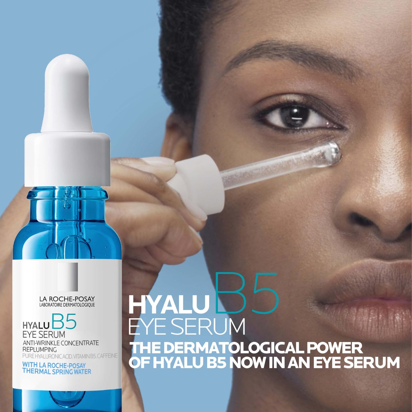 La Roche-Posay Hyalu B5 Eye Serum with Hyaluronic Acid & Caffeine for Dark Circles, Hydrating Serum for Dark Circles and Wrinkles with Roller Ball Beauty and Personal Care La Roche-Posay
