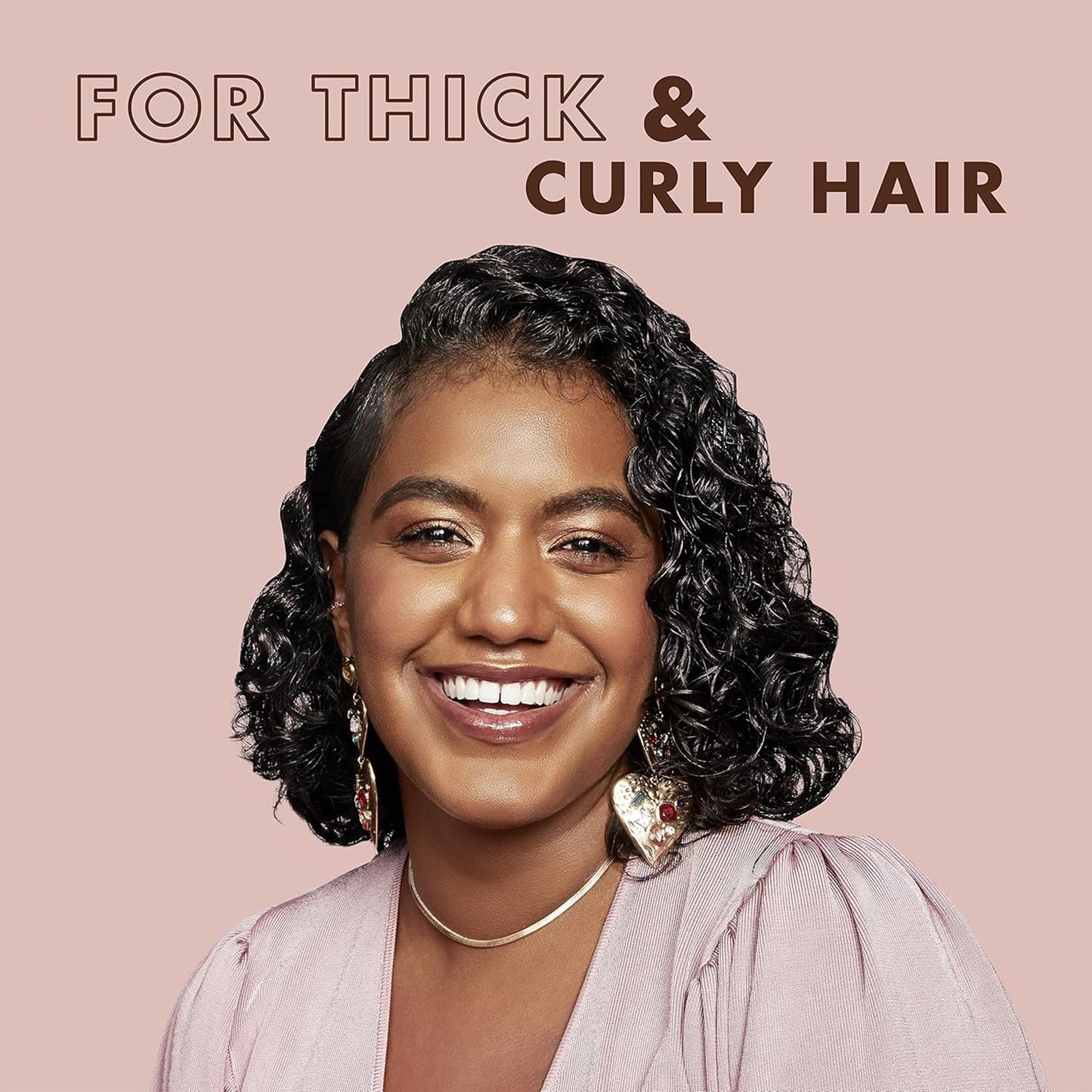 SheaMoisture Coconut & Hibiscus Curl & Shine Shampoo & Conditioner + Curl Enhancing Smoothie for Bouncy Curls, Frizz Control, Gifts for Women