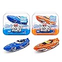 Robo Alive Robo Boats, Tiger Shark & Robo Shark Boat, 2 Pack, by ZURU Water Activated Boat Toy, (Amazon Exclusive)