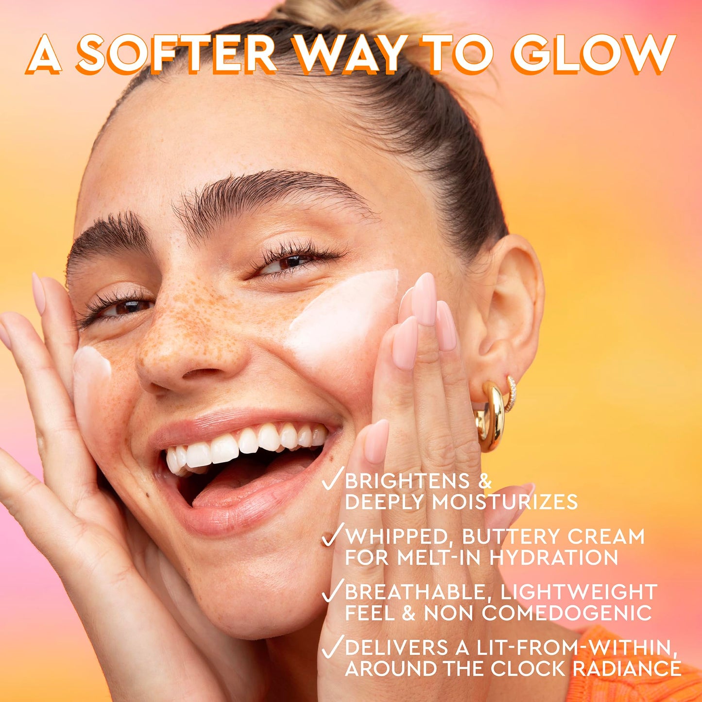 Glow Recipe Cloudberry Refillable Face Cream - Ultra Moisturizing Korean Face Cream for Women with CoQ10, Multi Peptides, and Vitamin C to Brighten