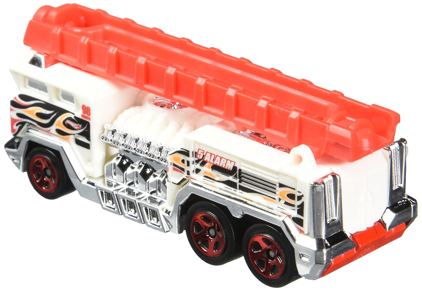 Hot Wheels, 2015 HW City, 5 Alarm [White] Fire Engine Die-Cast Vehicle #51/250