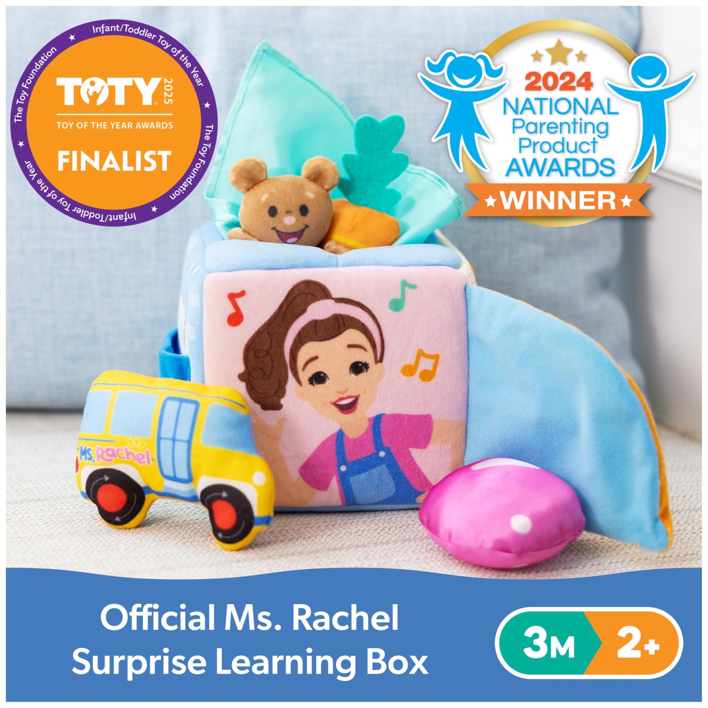 Ms. Rachel Official Surprise Learning Box, Educational Toys with Stuffed Animals, Sensory Toys & Activities for Babies, Toddler Toys for Girls & Boys…