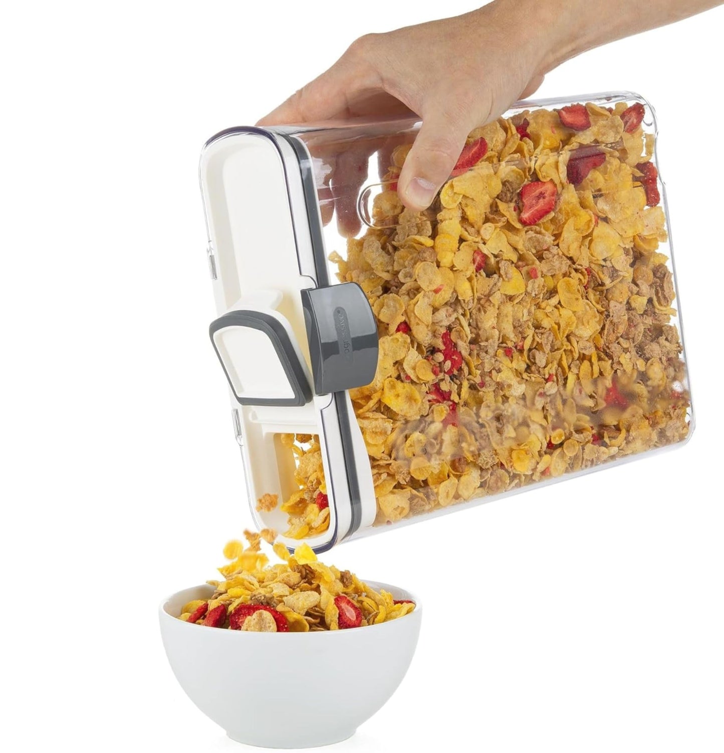 ProKeeper+ 9-Piece Airtight Food Storage Container Set - Clear Plastic Flour and Sugar Canister Set with Magnetic Accessories for Kitchen…