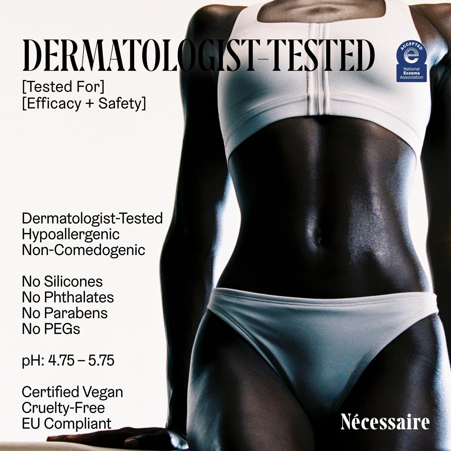 Nécessaire The Body Lotion. Fragrance-Free. Multi-Peptide Firming Lotion to Moisturize, Firm, Strengthen. 2.5% Niacinamide, Vitamin C/E + Omega 6/9