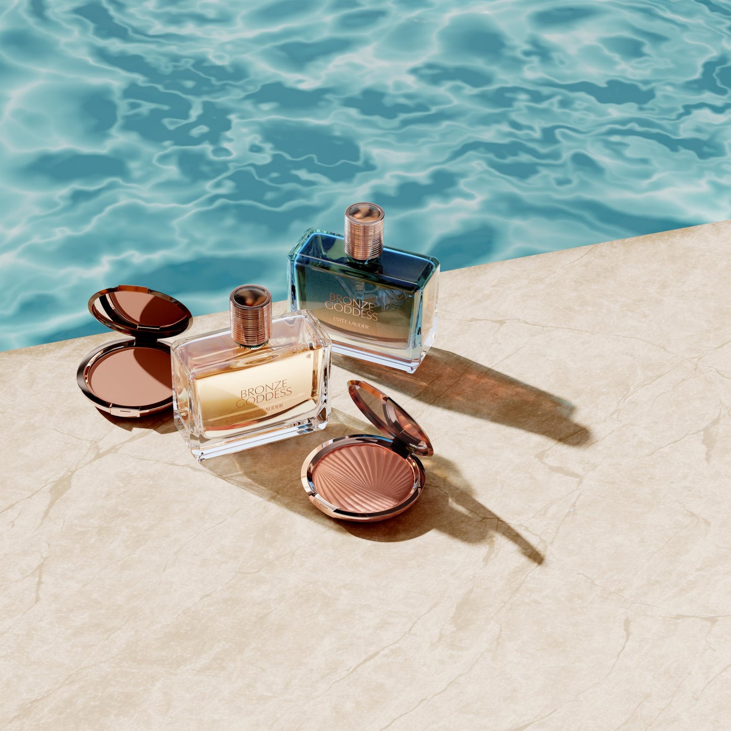 Estée Lauder Bronze Goddess Highlighting Powder Gelée Highlighter | Buildable & Radiant Glow, 0.31 Ounce, Modern Mercury