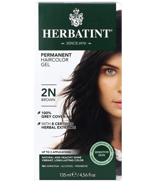 Herbatint 2n Brown Permanent Herbal Haircolour Gel 1 Box Beauty & Personal Care Herbatint