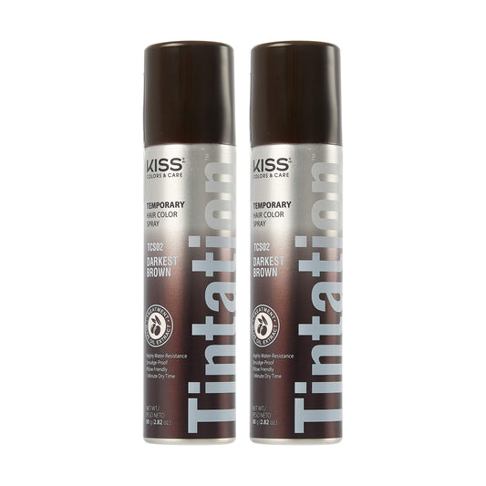 RED by Kiss Tintation Temporary Hair Color Spray, Instant Gray Root Cover Up, Water-Resistant, Smudge-Proof, Easy Wash Out, Hairline & Barber