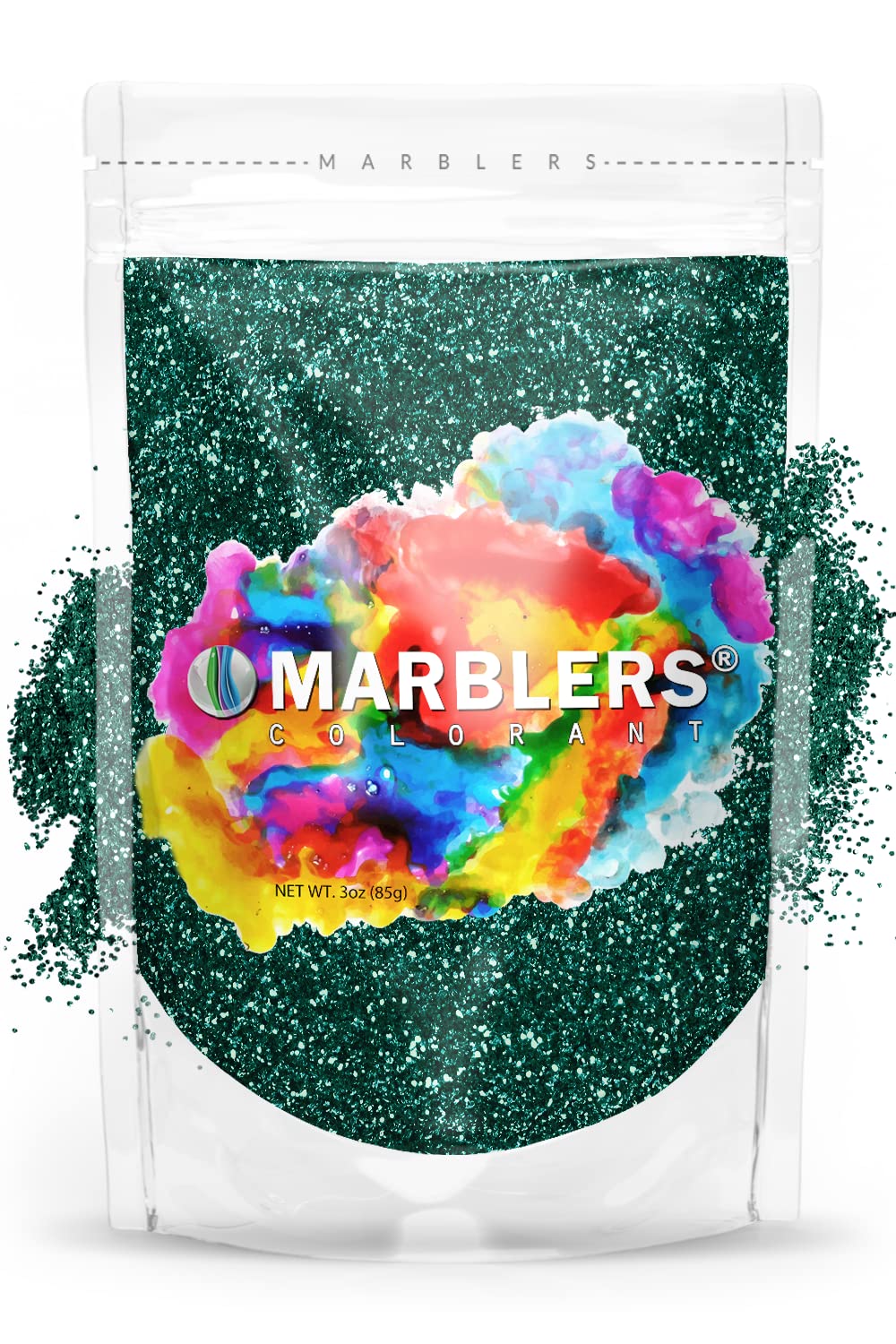 MARBLERS Twinkle Glitter [Green Garnet] 3oz (85g) | Fine | Non-Toxic, Vegan, Cruelty-Free | Face, Body, Eyeshadow, Hair, Festival, Party Makeup | Nail
