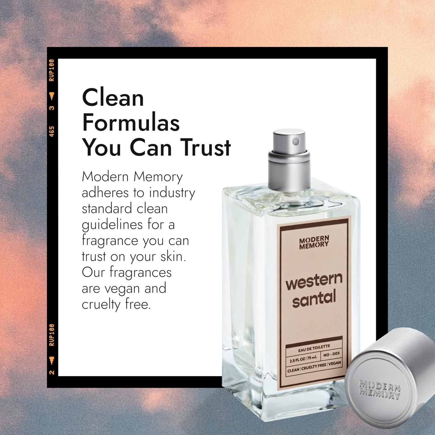 Modern Memory Western Santal Eau de Toilette for Men, 2.5 fl oz - Notes of Spicy Cardamom, Wild Musk & Rich Sandalwood Beauty & Personal Care Modern Memory