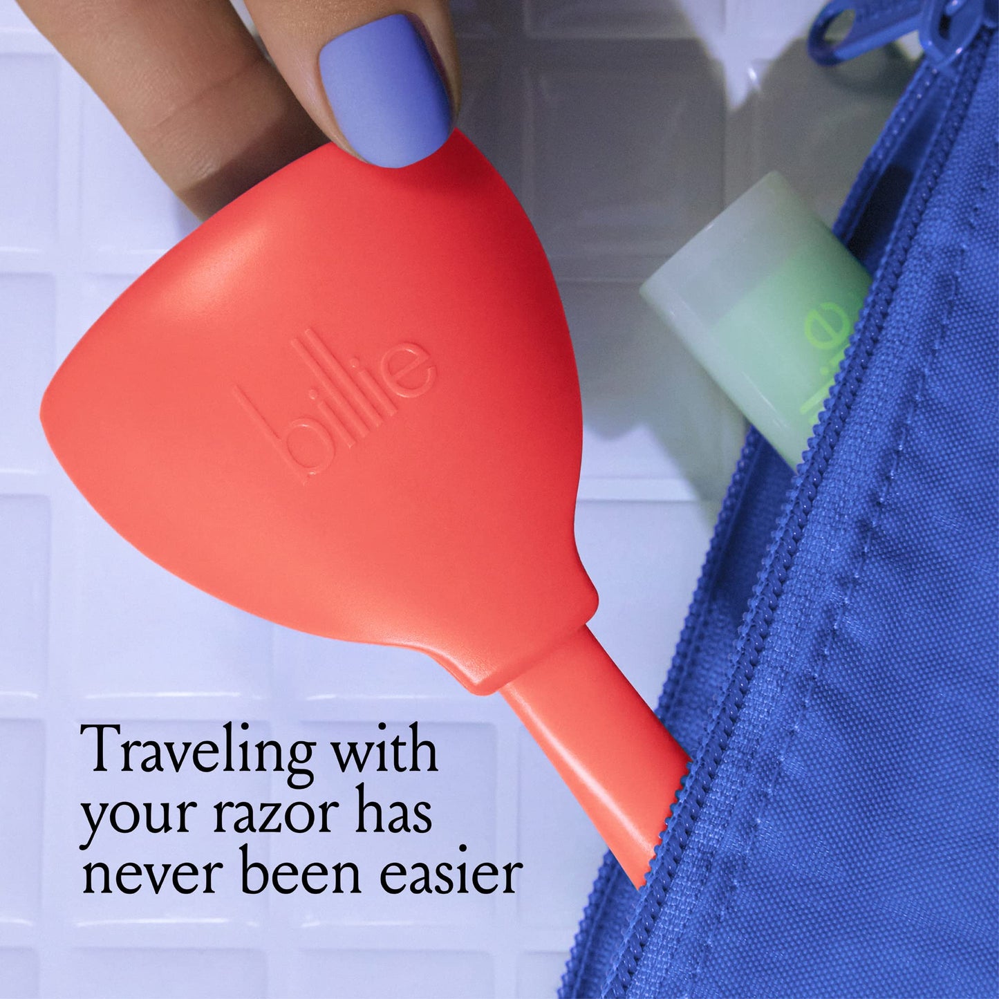 Billie 5-Blade Women’s Razor Travel Case - Coral (Pack of 2) Beauty and Personal Care Billie