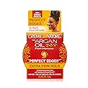 Creme of Nature Perfect Edges™ Extra Firm Hold Gel, 48-Hour Sleek Style Edge Control with 100% Moroccan Argan Oil, Stocking Stuffer for Her