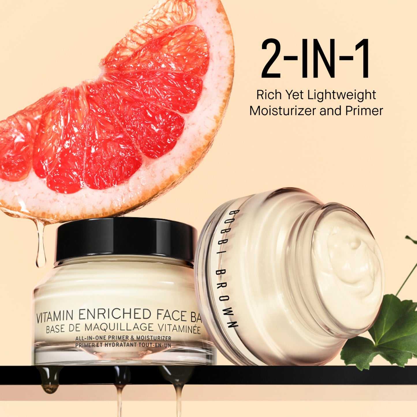 Bobbi Brown Vitamin Enriched Face Base | 2-in-1 Moisturizer & Hydrating Primer | Shea Butter, Hyaluronic Acid, & Vitamins, 1.7 Fl Oz
