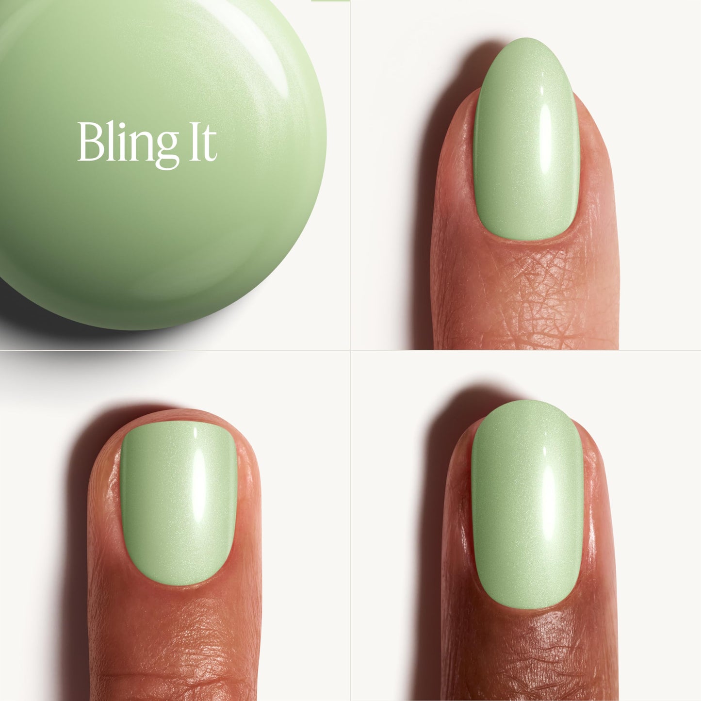 essie gel couture, Long-Lasting Nail Polish, Vegan, Be Dazzled, Green, Bling It, 0.46 fl oz Beauty & Personal Care essie