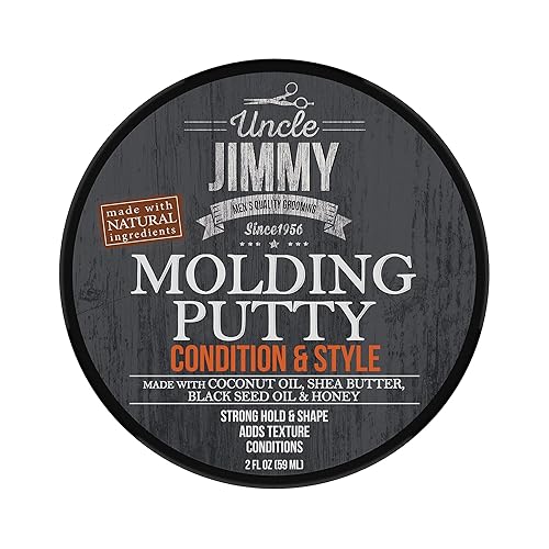 Uncle Jimmy Products Molding Putty Flexible Hold, No Shine, Sculpting & Styling Putty, Long Lasting Definition & Texture, No Flakes, All Hair Types 2