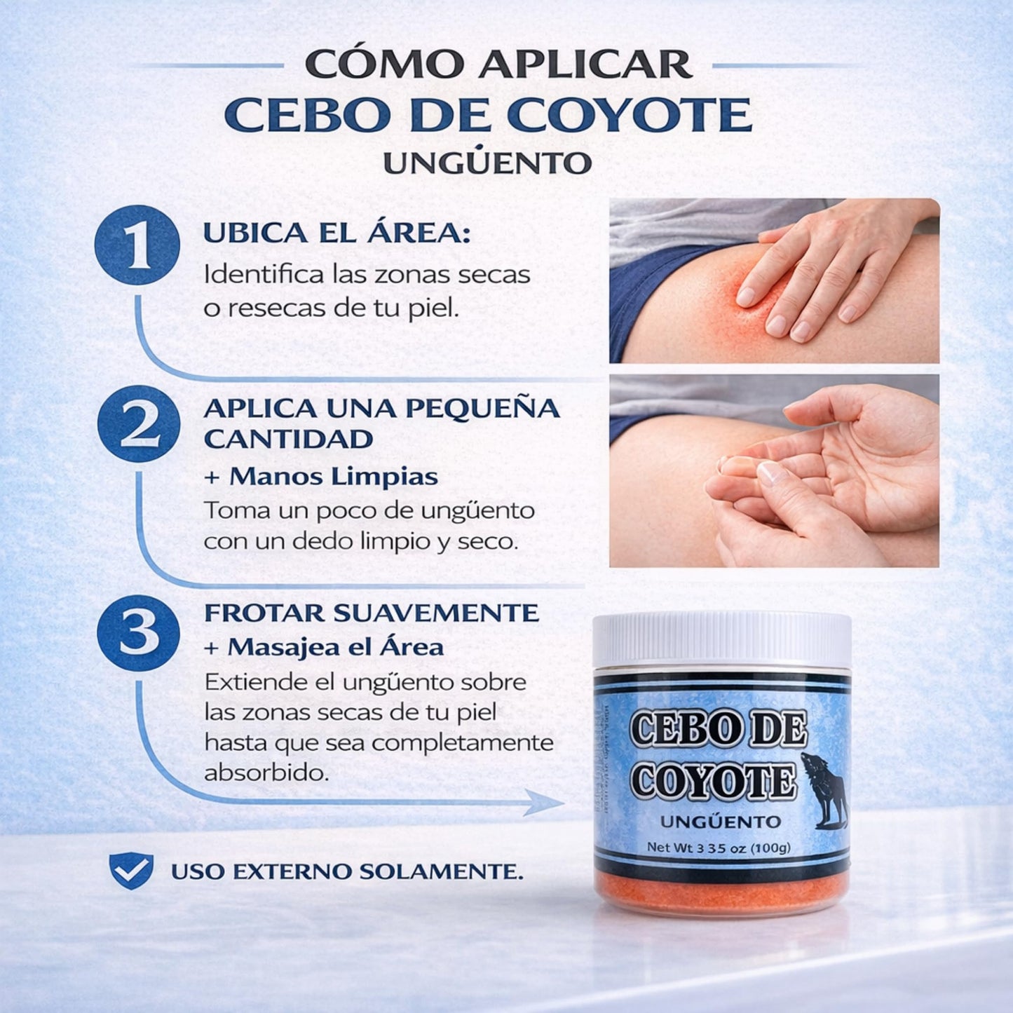Alma Belleza Cebo de Coyote (Coyote Bait) - 3.5 oz (100g) Cosmetic Ointment | Pomada: