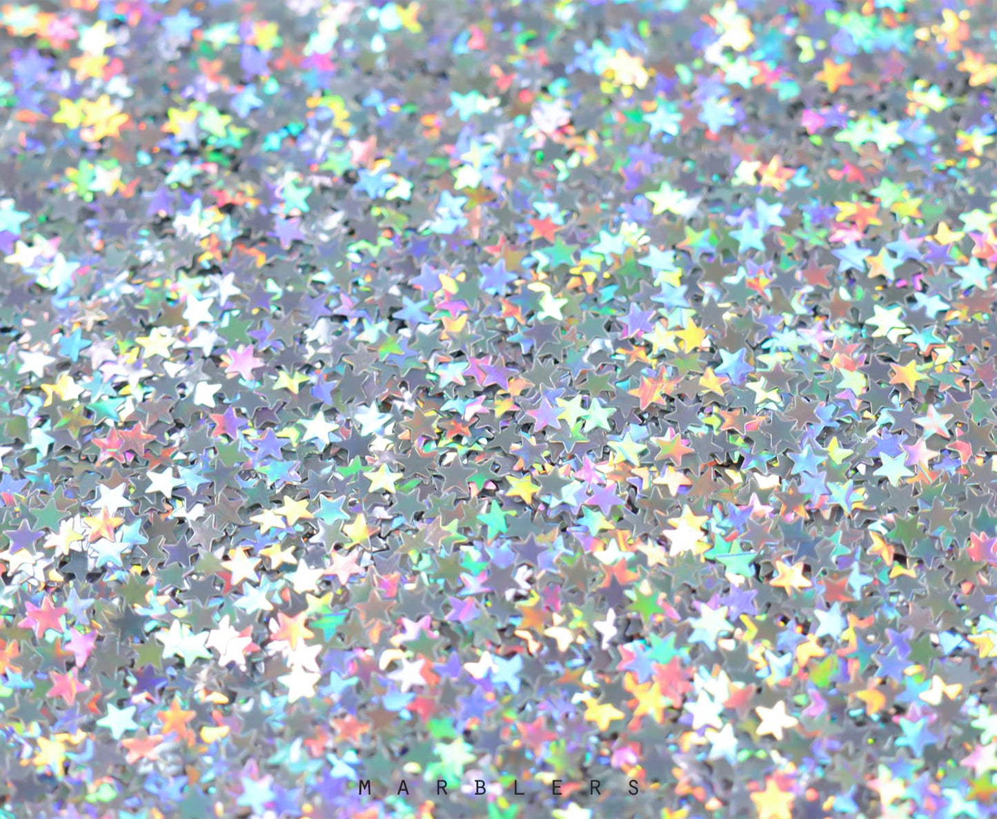 MARBLERS [Star] Shape Glitter for Body & Face 0.11oz (3g) | Flake | Non-Toxic | Vegan | Cruelty-Free | Eyeshadow, Nail Polish, Nail Art | Festival