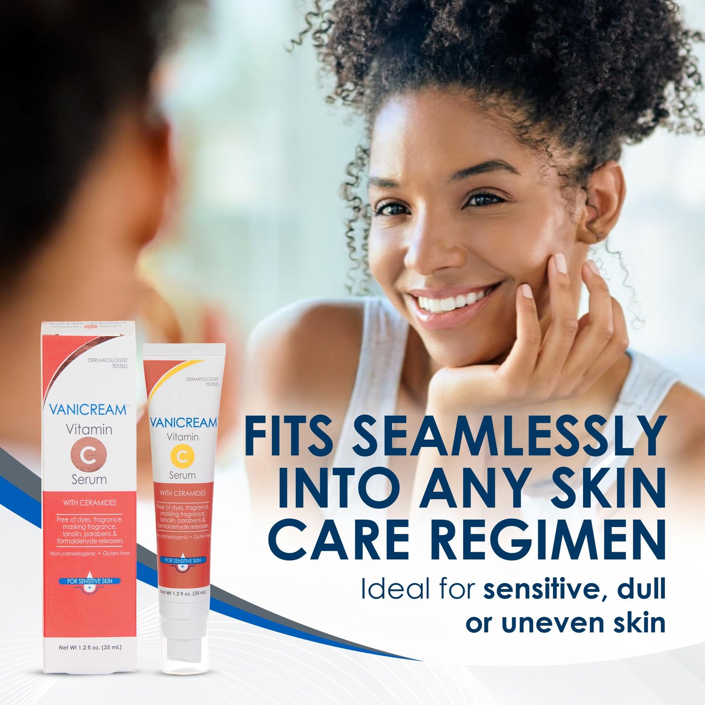 Vanicream Vitamin C Serum, 1.2 Fl Oz, Formulated Without Common Irritants for Sensitive Skin, Milky and Lightweight Brightening Serum, Hydrates