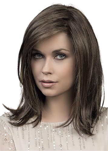 Bundle 5 Itesm: EFFECT Lace Front 100% Hand-Tied Heat Friendly Synthetic Topper, 4oz Luxury Shampoo & Conditioner, Comb, and 19 Page Guide (Bernstein