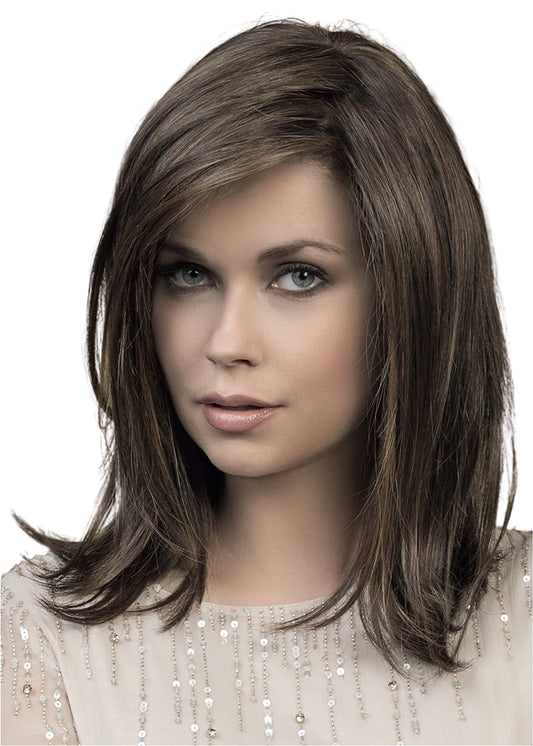 Bundle 5 Itesm: EFFECT Lace Front 100% Hand-Tied Heat Friendly Synthetic Topper, 4oz Luxury Shampoo & Conditioner, Comb, and 19 Page Guide (Bernstein