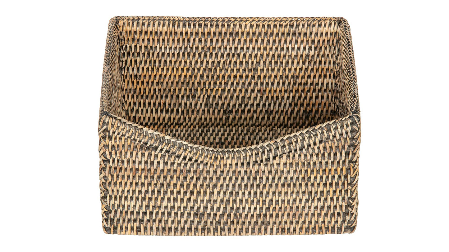 KOUBOO La Jolla Organizing & Shelf Basket, Black-Wash