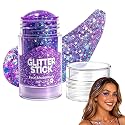 4th of July Patriotic Body Glitter Stick, Waterproof Long Lasting Colorful Sparkle Gel for Face & Body, No Glue Needed Makeup for Independence Day
