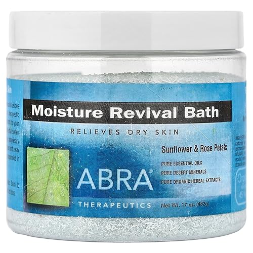 Moisture Revival Bath-Sunflowers & Rose Petals Abra Therapeutics 17 oz Powder