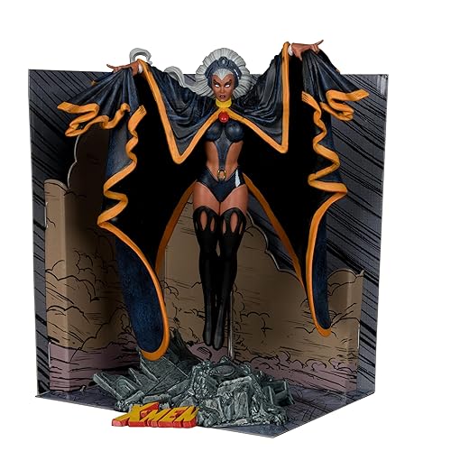 McFarlane Toys - Marvel Storm 1:10th Scale Collectible with Scene (Marvel Tales Featuring Spider-Man and The X-Men #236)