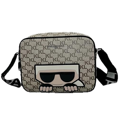 Karl Lagerfeld Paris Women's Handbags Crossbody,Almond/Taupe,1SZ
