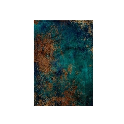 3dRose Towel, Teal and Image of Copper Abstract, 15x22 Hand Towel