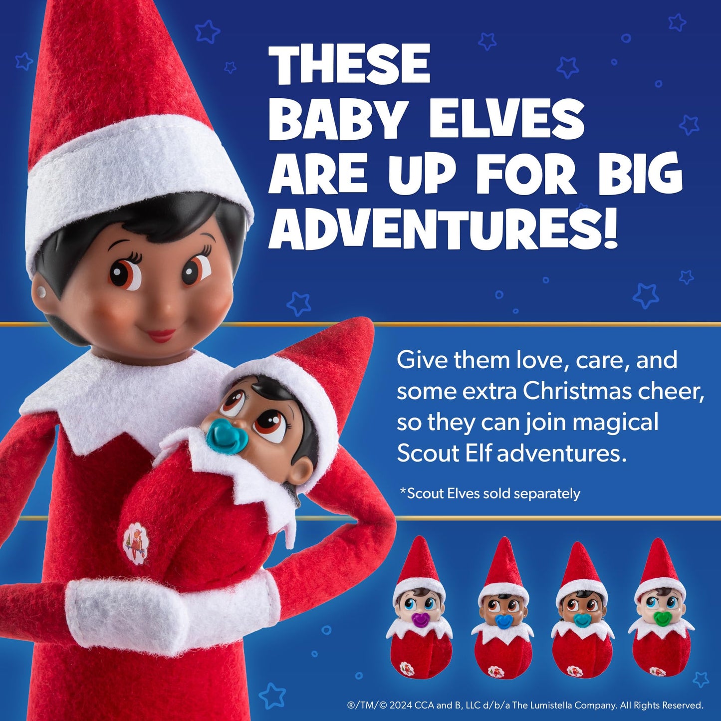 The Elf on the Shelf Frost Pips Mini Blooms Elf Baby Girl with Blue Eyes - Includes Frost Flower Cradle - for Ages 3 Years and Above
