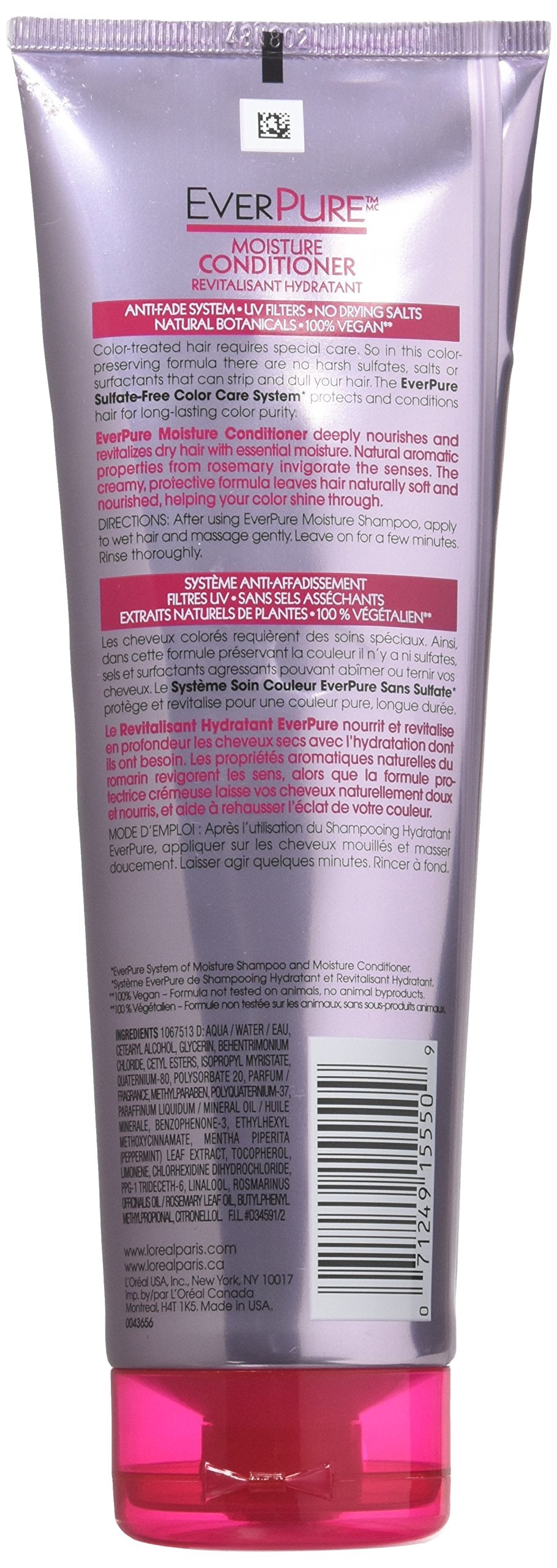 Loreal Everpure Conditioner Sulfate-Free 8.5oz (Anti-Fade) (6 Pack)