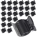 Tbestmax 24 Hot Roller Clips for Hair Curler Claw Clip Replacement Hair Section Styling for Women Girls Black
