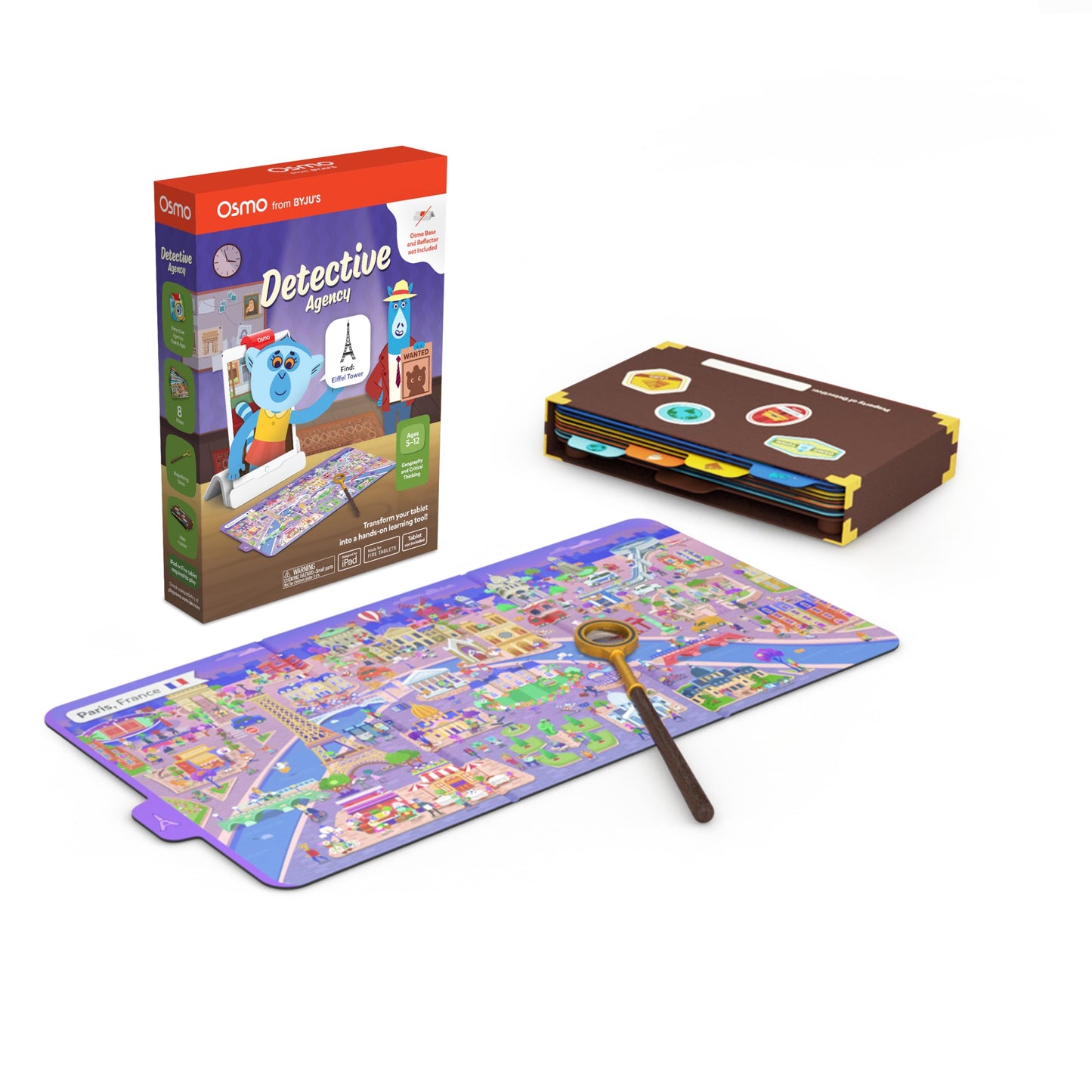 Osmo Detective Agency Game – Solve Global Mysteries, STEM Learning Toy for Kids Ages 5-12 – For iPad, iPhone & Fire Tablet (Base Required)
