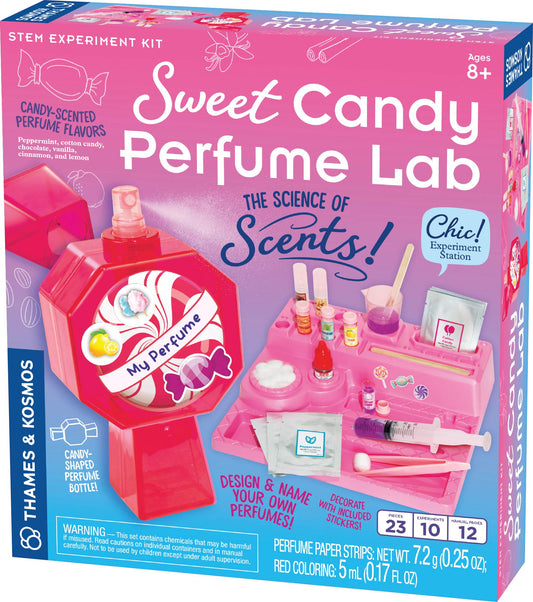 Thames & Kosmos Sweet Candy Perfume Lab STEM Kit | Design & Make Candy-Scented Perfumes! | Explore The Science of Scents | Includes Candy-Shaped