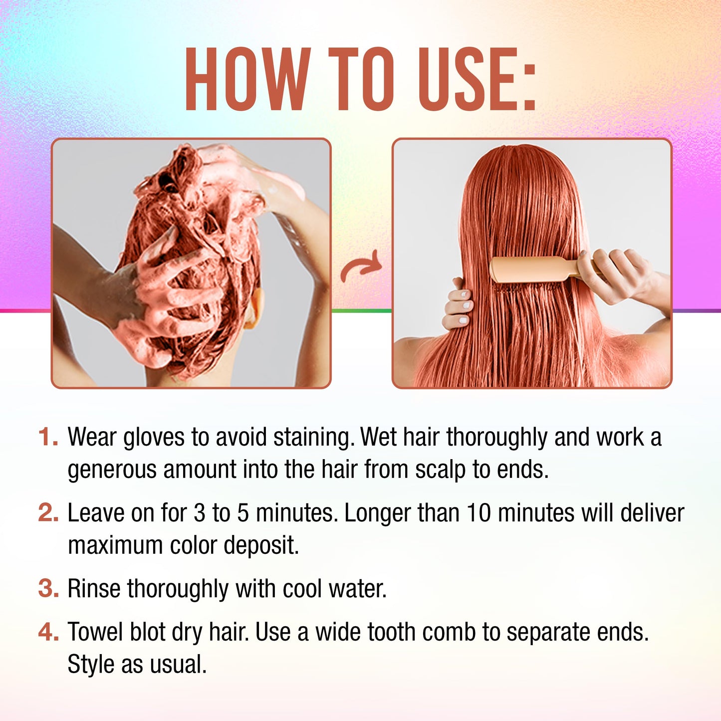Punky Colour 3-in-1 Color Depositing Conditioner & Hair Cleanser - Auburnmazing, Semi Permanent Hair Color, Temporary Hair-Dye, Sulfate-Free, Vegan