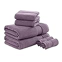 Madison Park Turkish 100% Cotton Towel Set, 600Gsm Luxury Premium Weight, Soft Absorbent Hotel Bathroom Shower Hand Face Washcloths, Assorted Sizes…