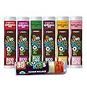 Eco Lips Mongo Kiss Organic Lip Balm 7 Pack - Blood Orange, Black Cherry, Pomegranate, Vanilla Honey, Peppermint, Strawberry Lavender, Yumberry |