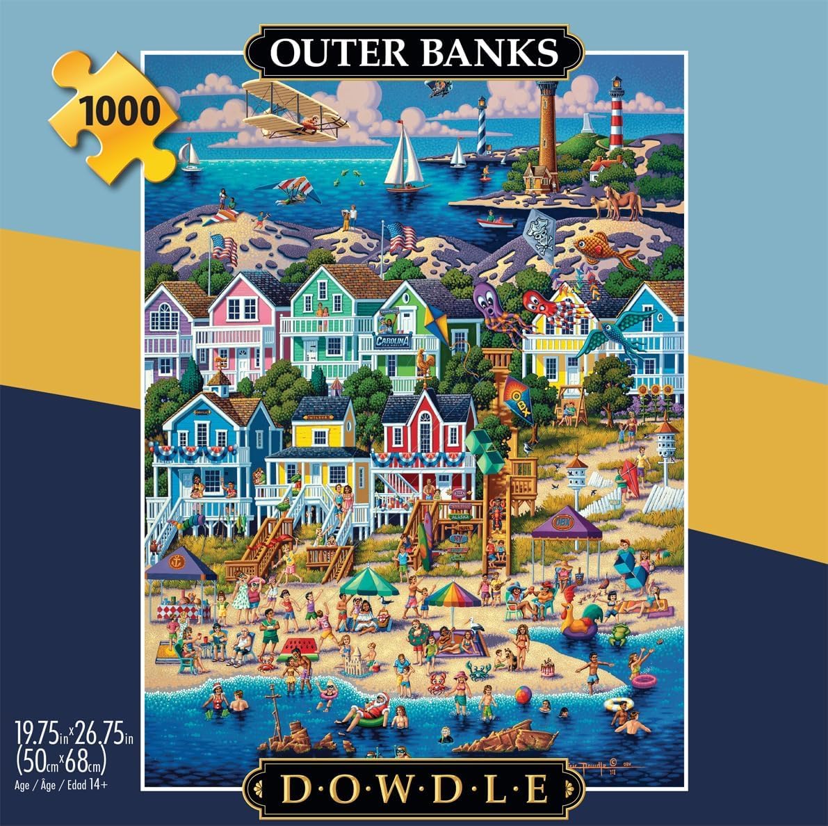 Buffalo Games - Dowdle - Outer Banks 1000 Piece Jigsaw Puzzle for Adults, Challenging Puzzle for Game Nights, Finished Size 26.75" x 19.75"