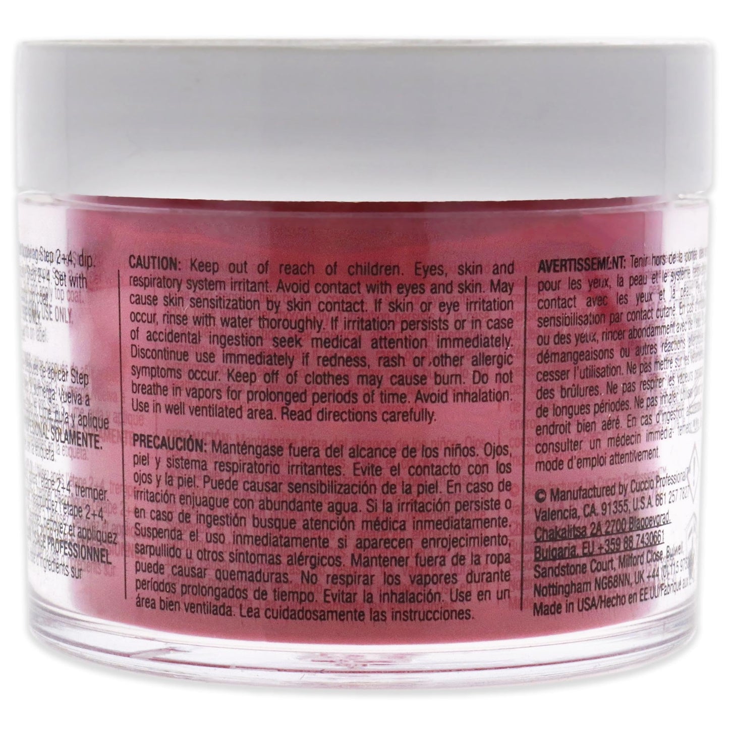 Cuccio Colour Powder Nail Polish - Lacquer For Manicures And Pedicures - Highly Pigmented Powder That Is Finely Milled - Strong, Durable Finish With A