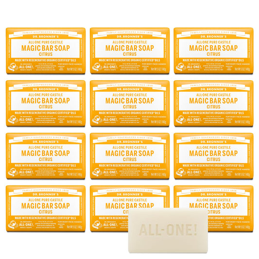 Dr. Bronner's Pure-Castile Magic Bar Soaps - Made with Regenerative Organic Certified Oils - For Face, Body, Hair- Vegan Soap Bars for Men & Women Beauty & Personal Care Dr. Bronner's