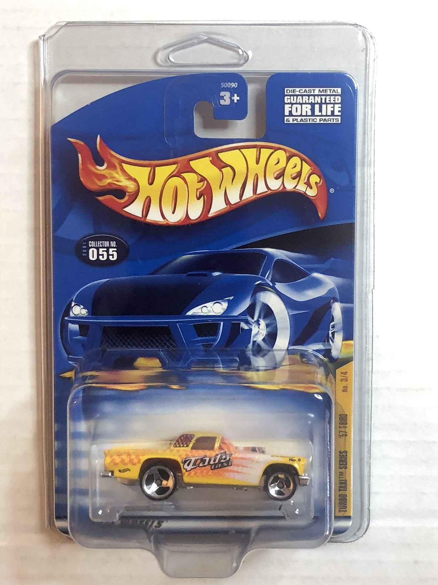 Hot Wheels 2001-055 Turbo Taxi Series '57 T-bird 3/4 1:64 Scale